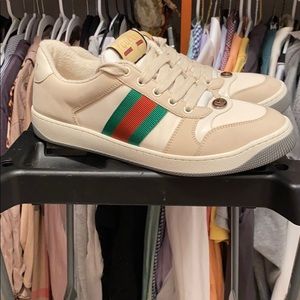 Gucci screen leather sneaker